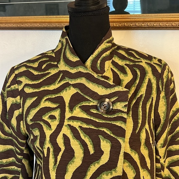 SilkLand Silk One Button Front Blazer with Pockets, Sz. S. - Picture 2 of 8